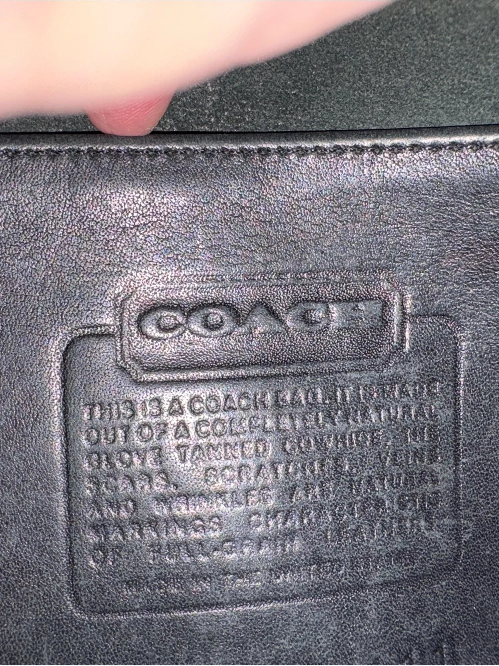 Coach Green Leather Crossbody Bag with Gold Hardware